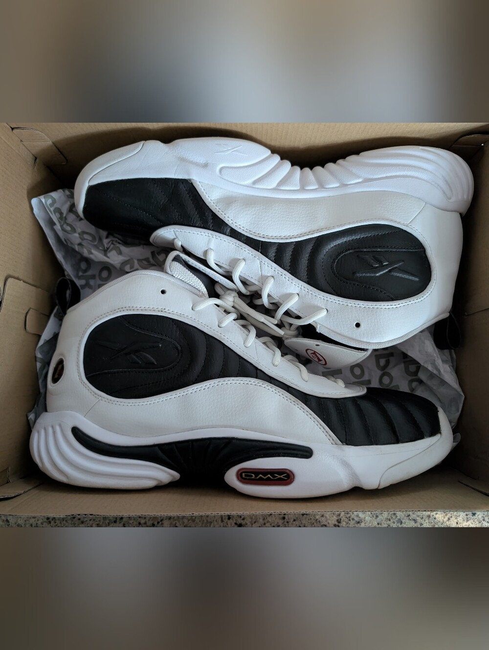 Reebok DMX Answer III 3 size 14 white black Iverson